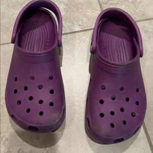 Purple Crocs